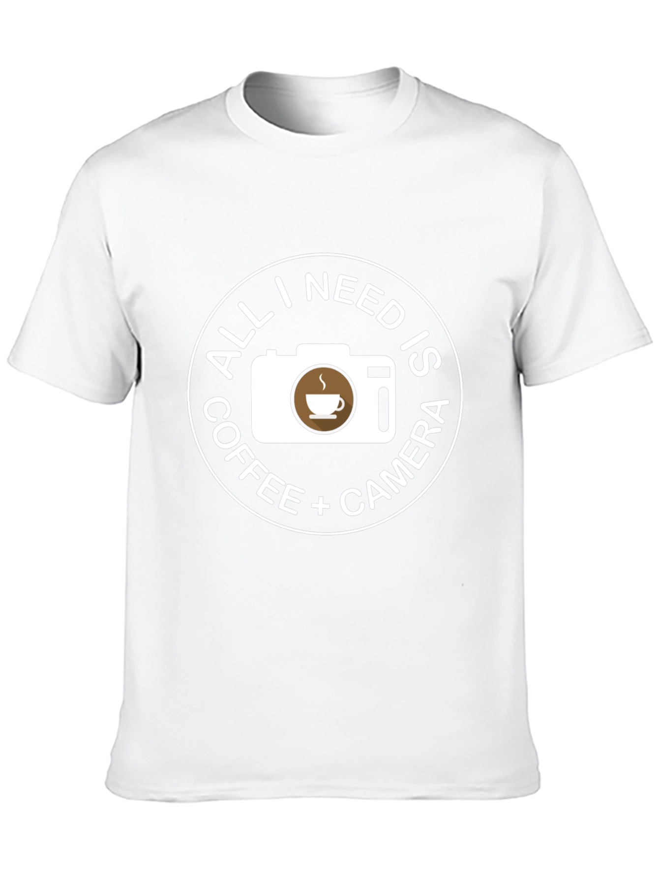 Coffee Camera Black T-Shirt - Photographers Essential