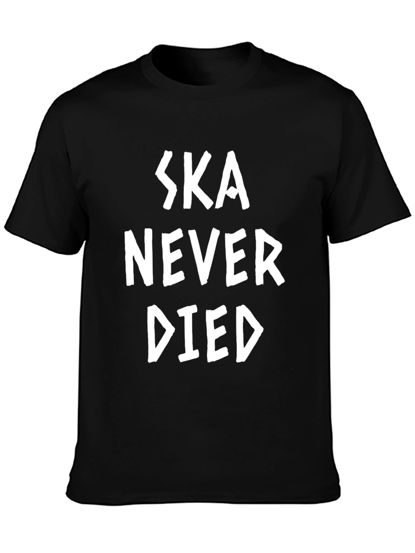 Ska Never Died Graphic Tee - Black Cotton T-Shirt