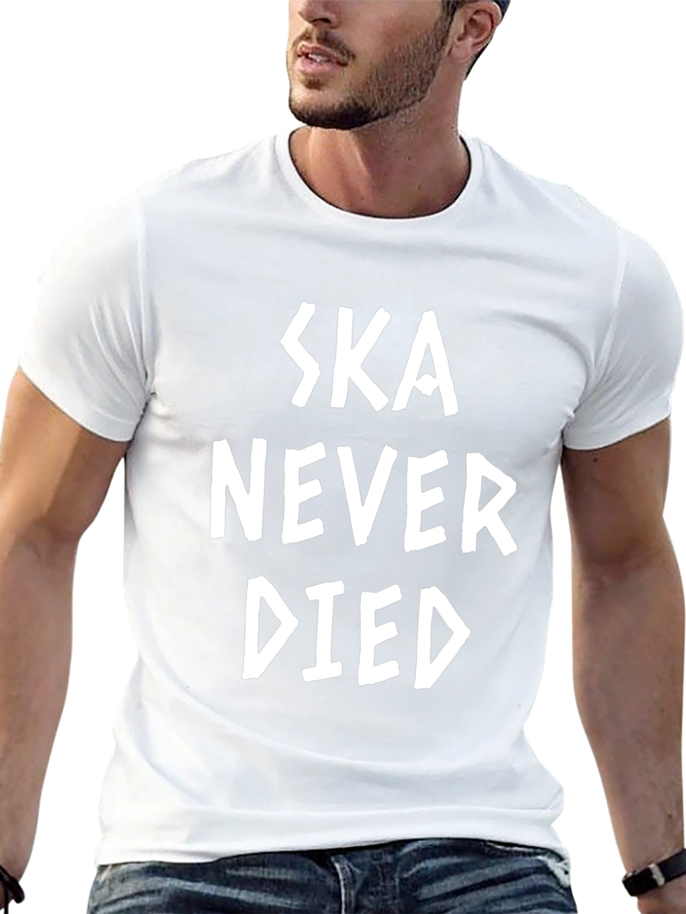 Ska Never Died Graphic Tee - Black Cotton T-Shirt