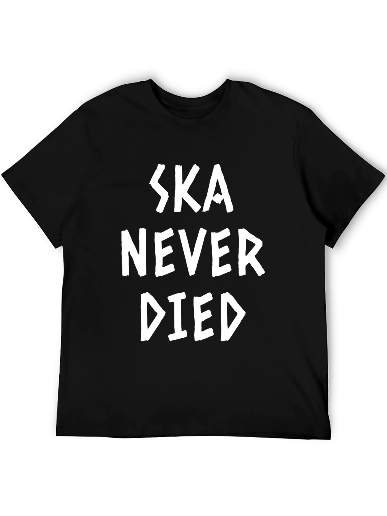 Ska Never Died Graphic Tee - Black Cotton T-Shirt
