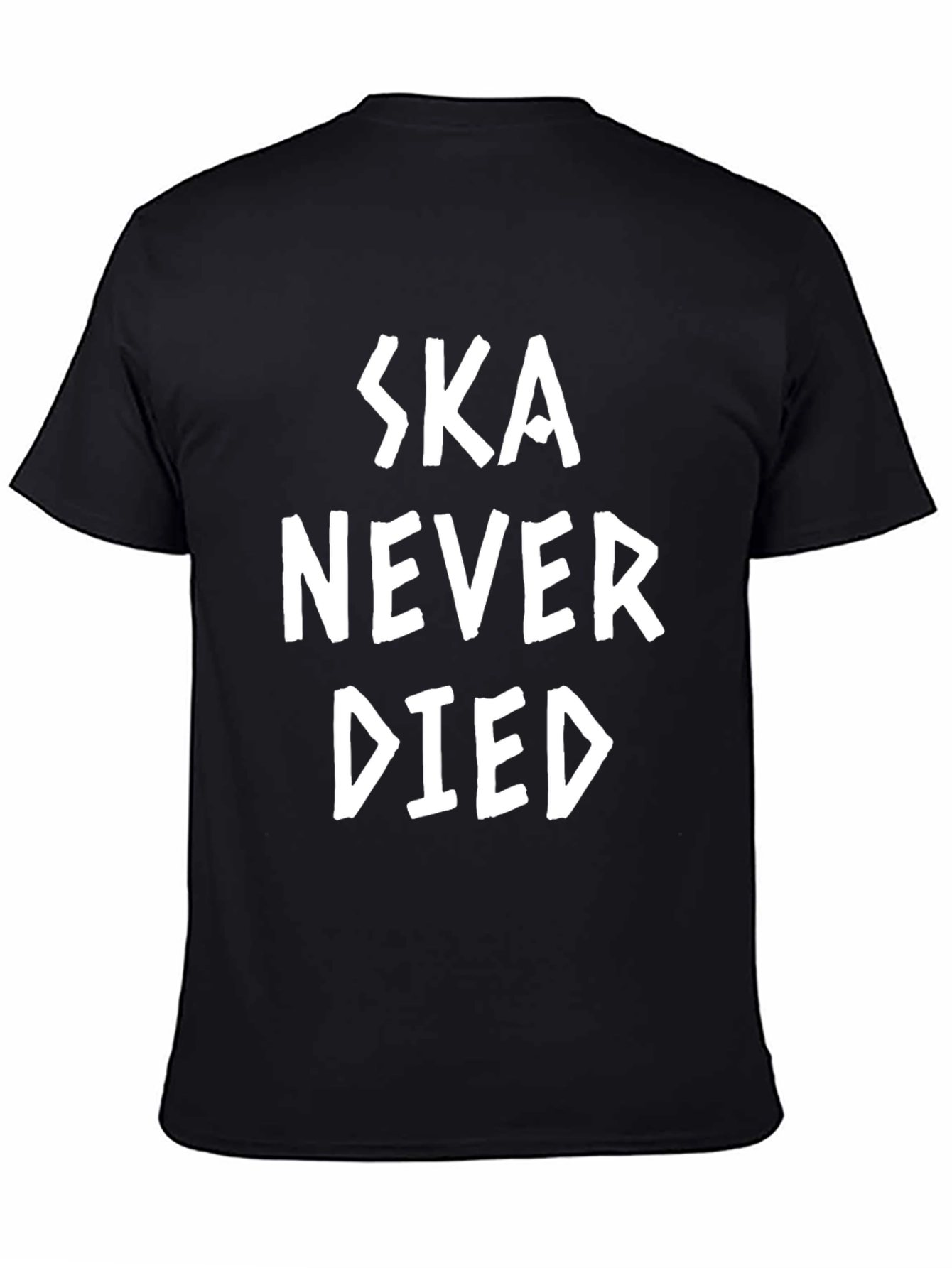 Ska Never Died Graphic Tee - Black Cotton T-Shirt