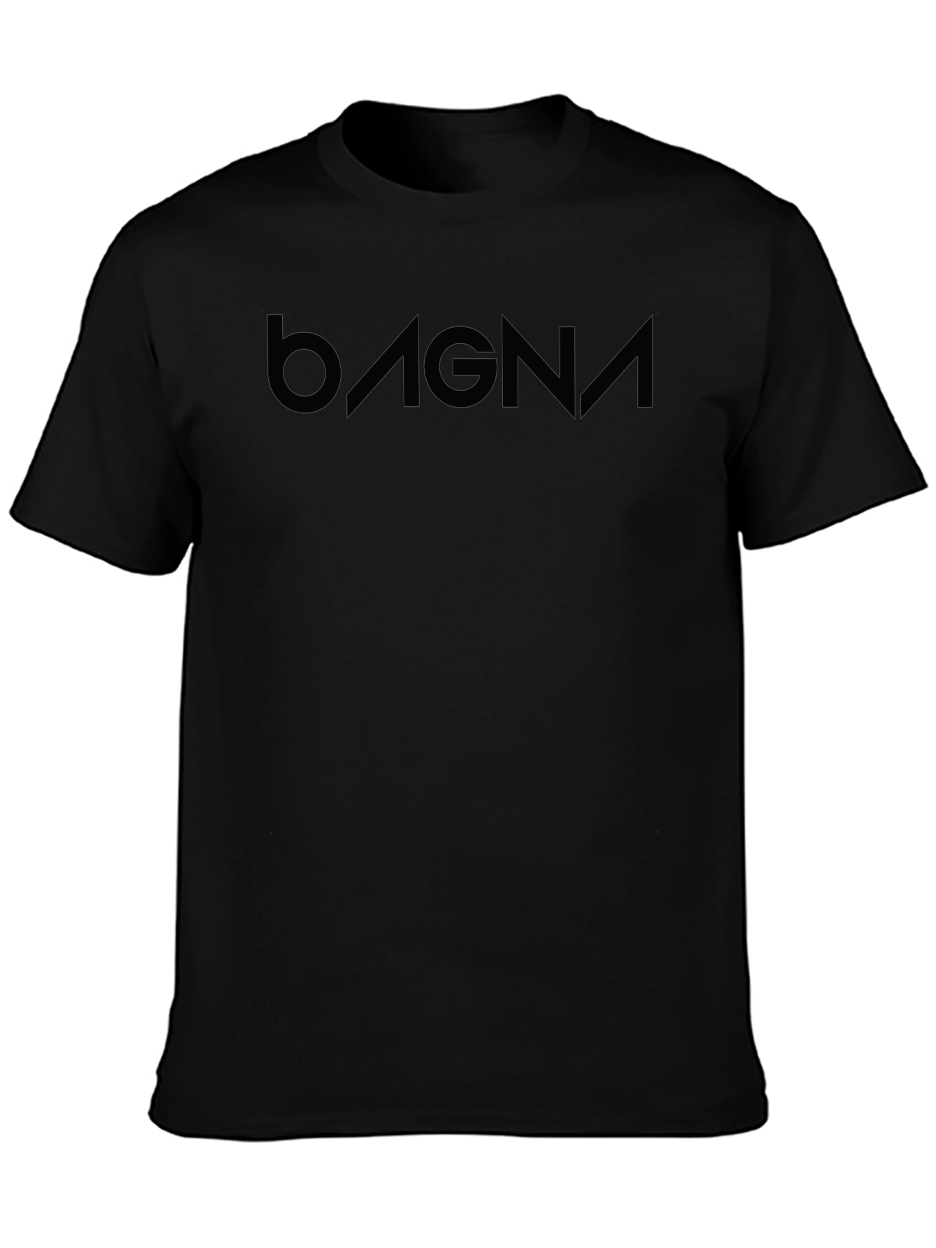 Bagna Black T-Shirt - Modern Minimalist Design