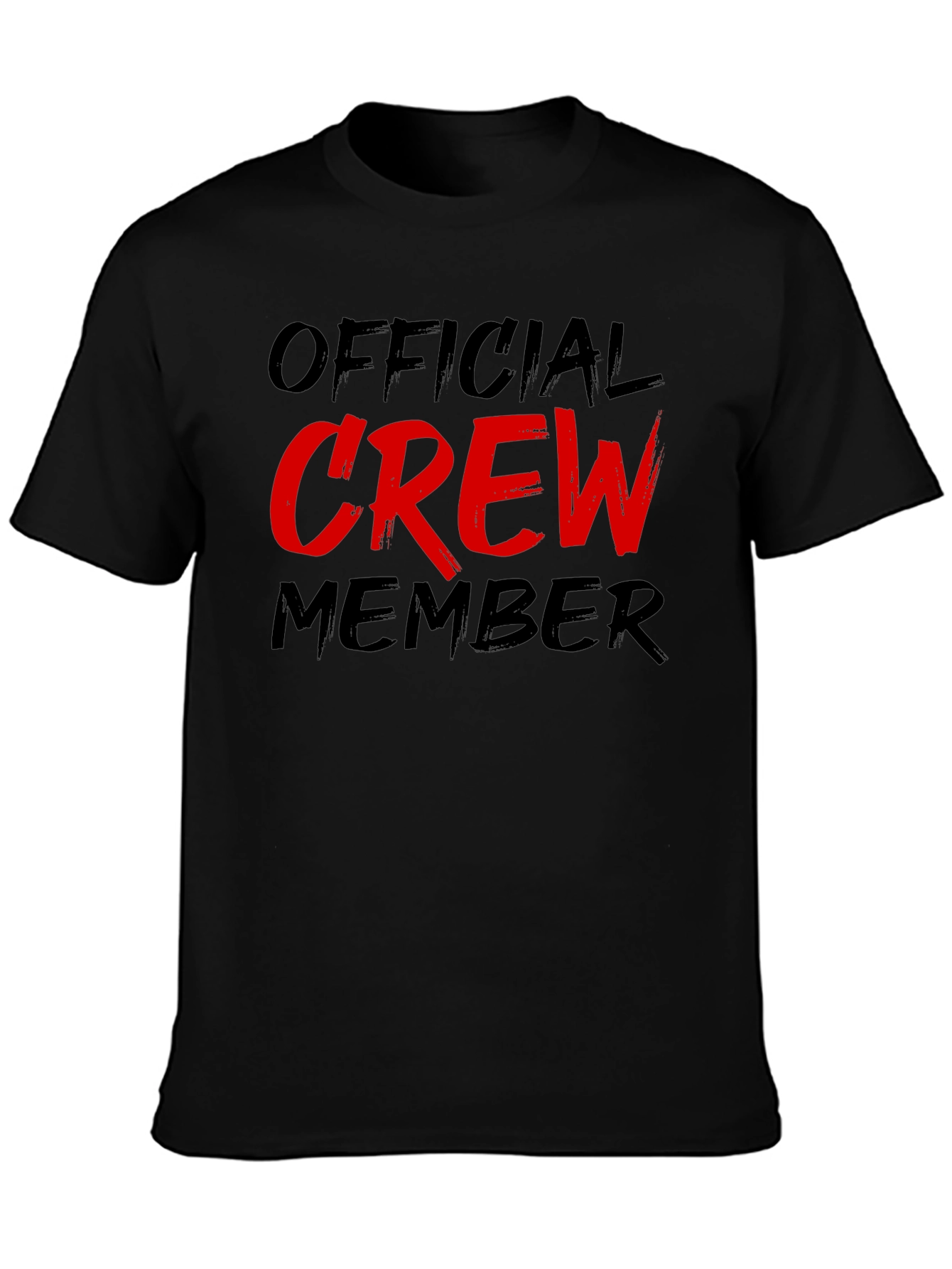 Official Crew Member Black Graphic Tee