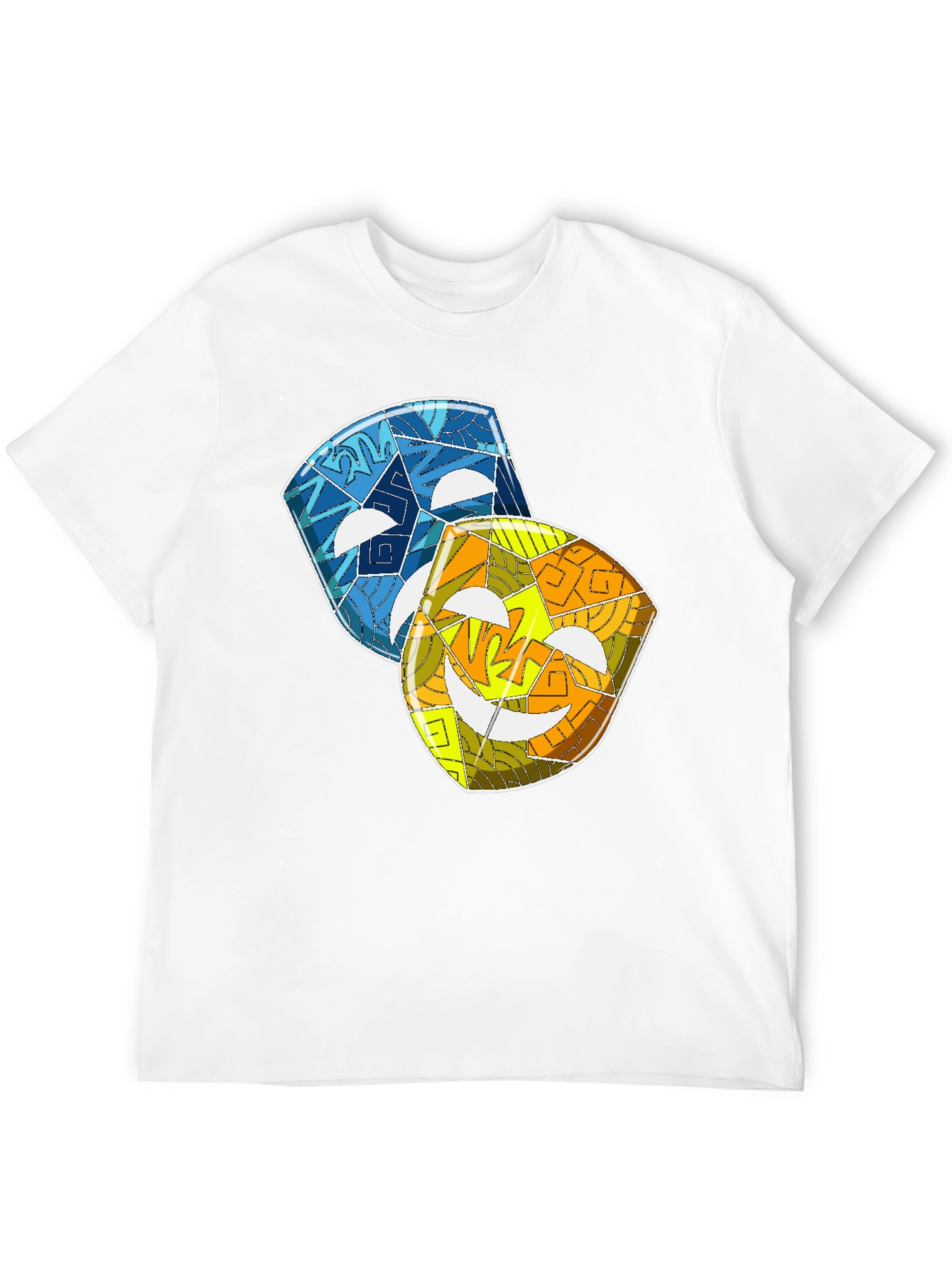 Comedy & Tragedy Masks Graphic Tee