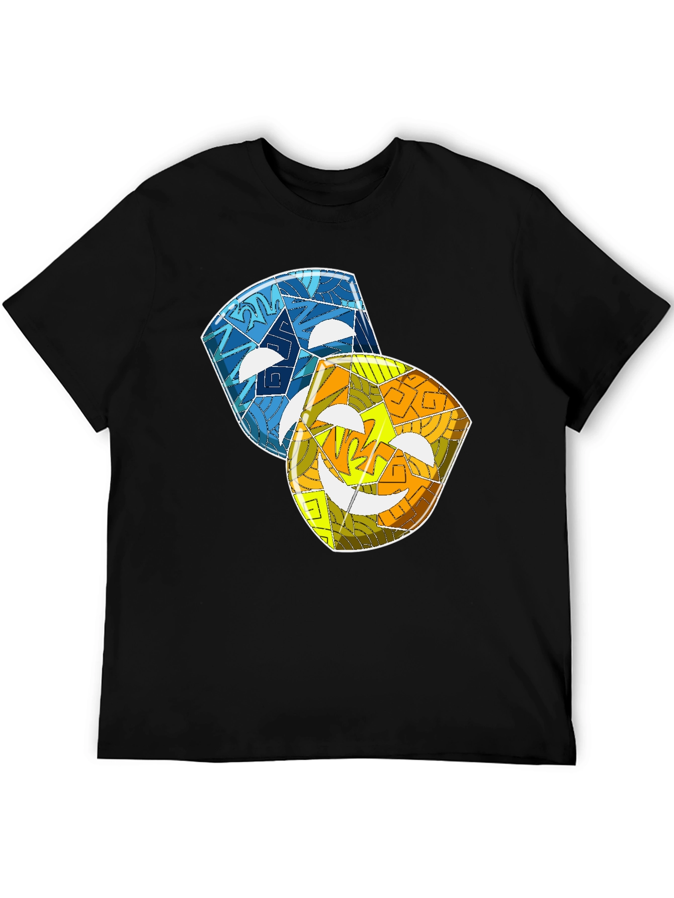 Comedy & Tragedy Masks Graphic Tee
