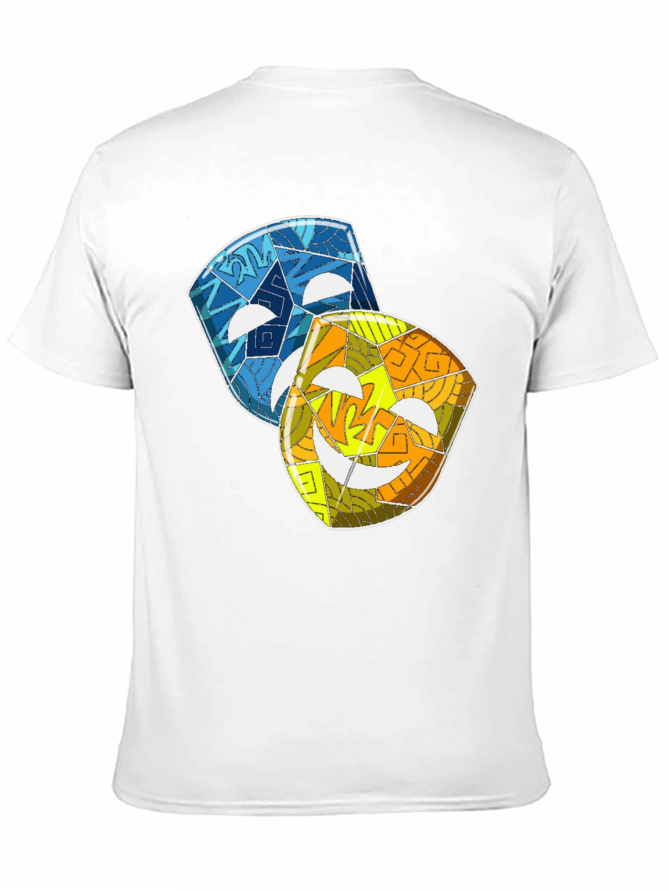 Comedy & Tragedy Masks Graphic Tee