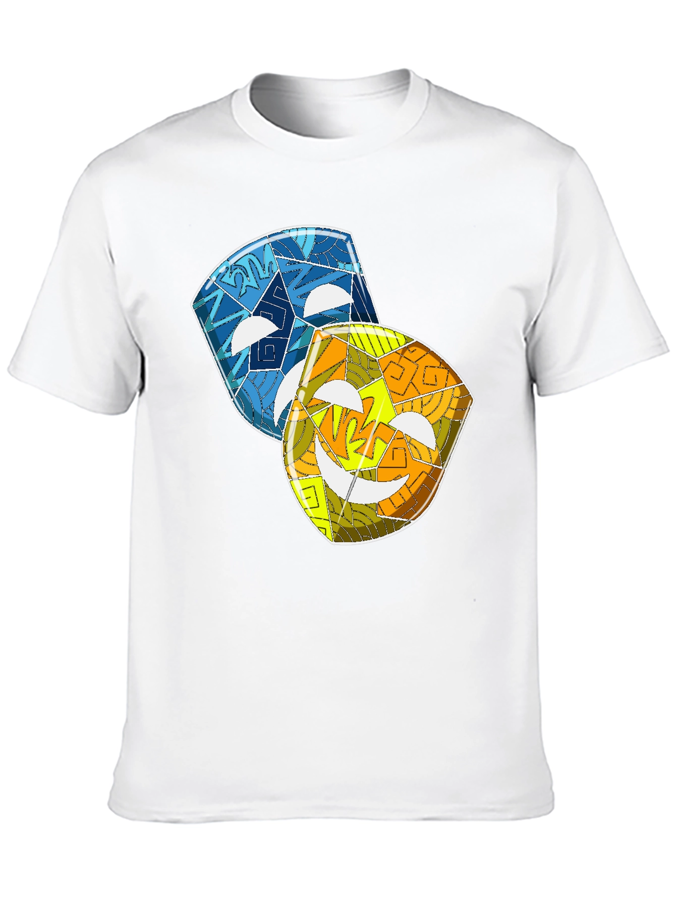 Comedy & Tragedy Masks Graphic Tee