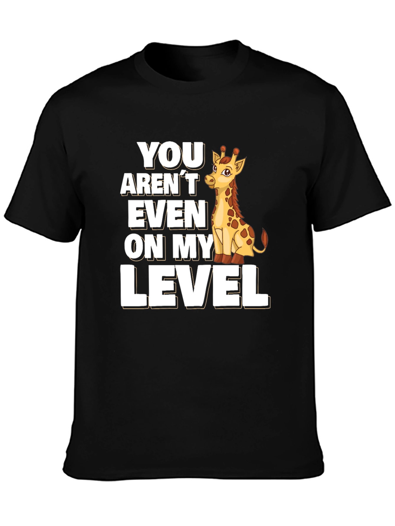 Giraffe Level T-Shirt - Funny Animal Tee