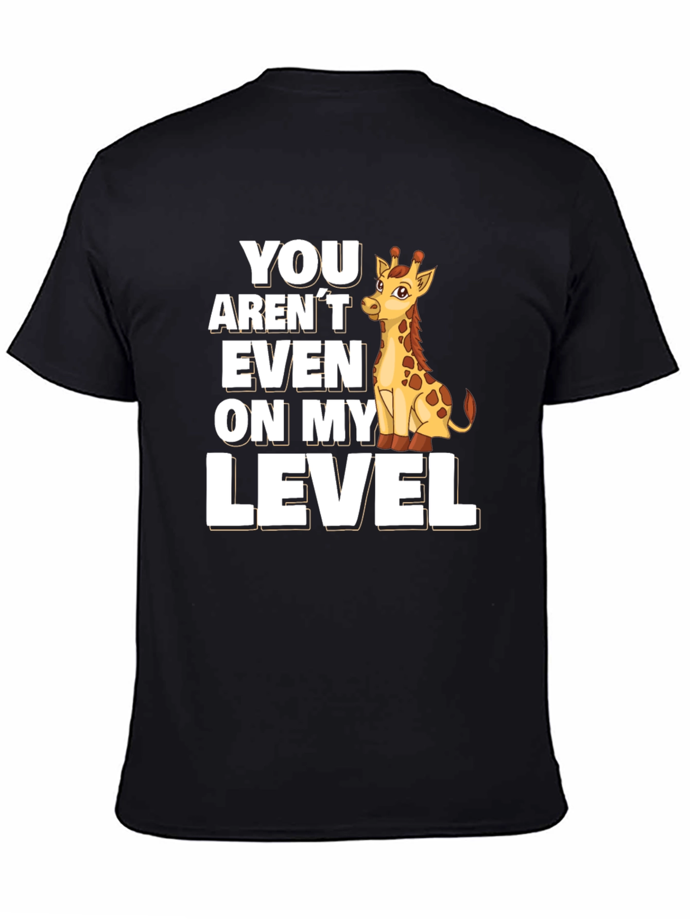 Giraffe Level T-Shirt - Funny Animal Tee