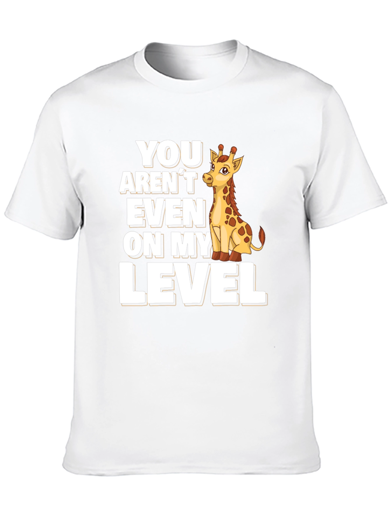 Giraffe Level T-Shirt - Funny Animal Tee