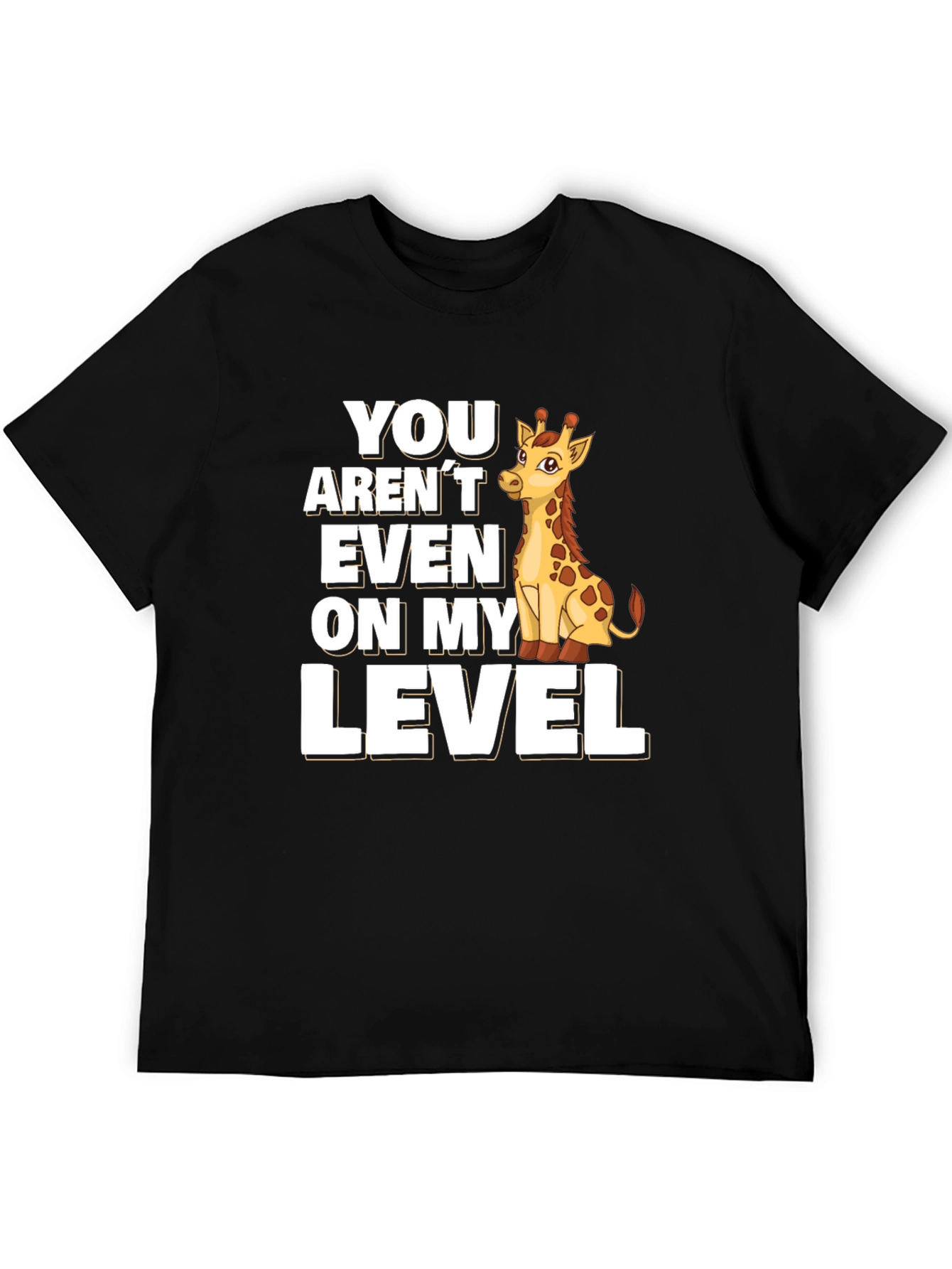Giraffe Level T-Shirt - Funny Animal Tee