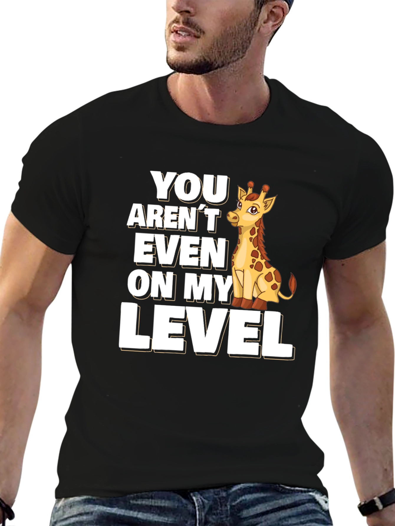 Giraffe Level T-Shirt - Funny Animal Tee