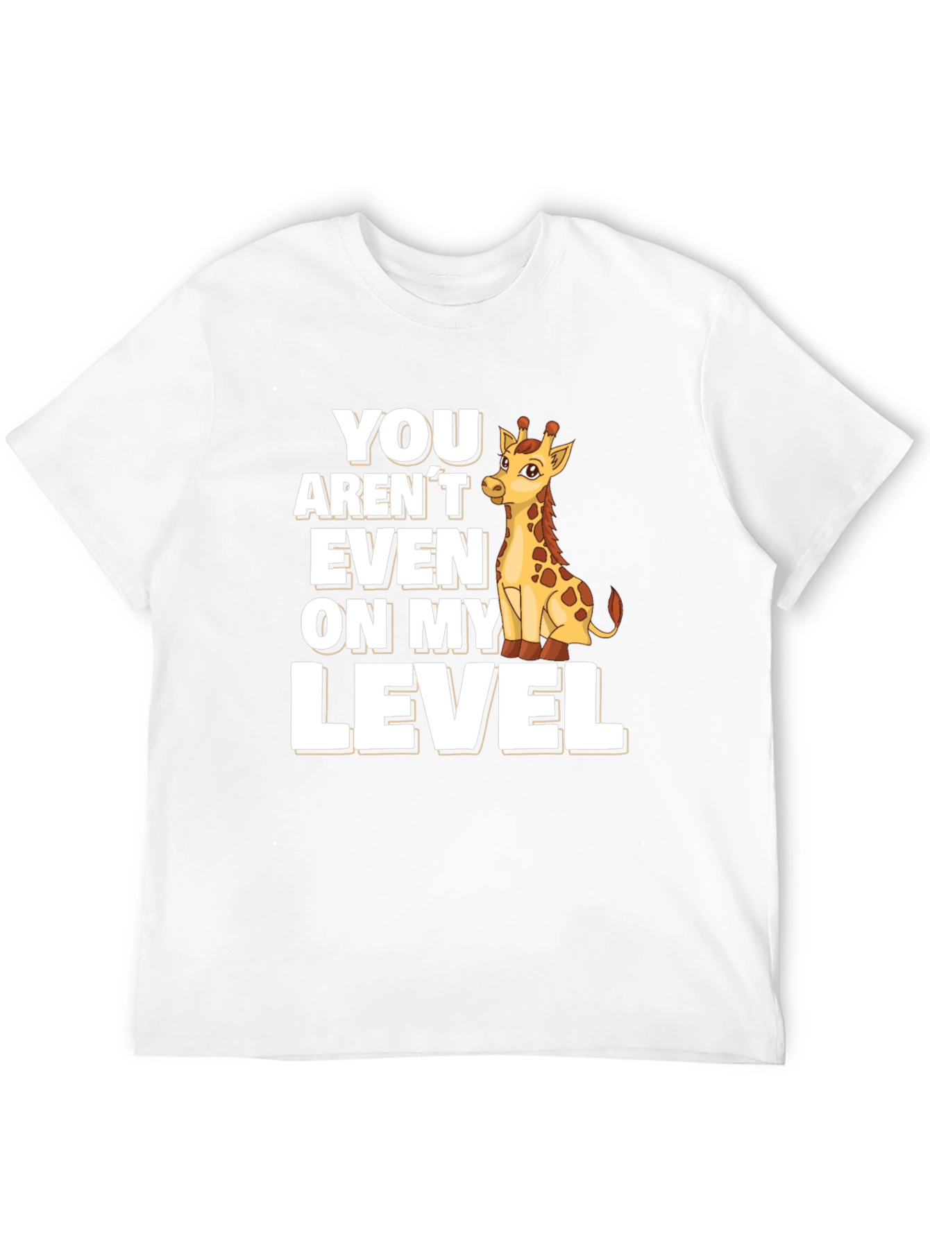 Giraffe Level T-Shirt - Funny Animal Tee