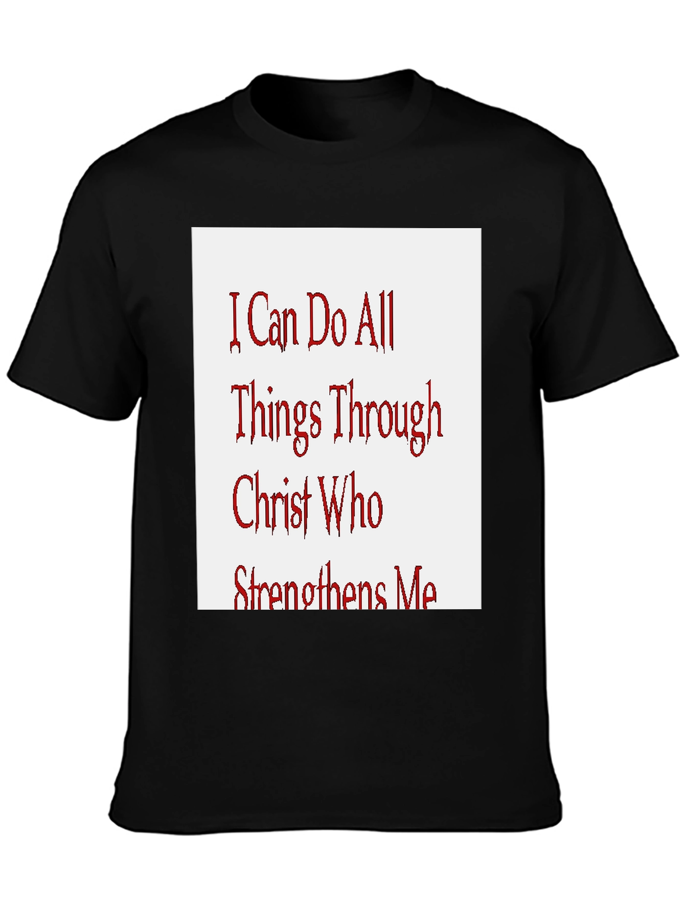 Inspirational Christian T-Shirt - All Things Through Christ