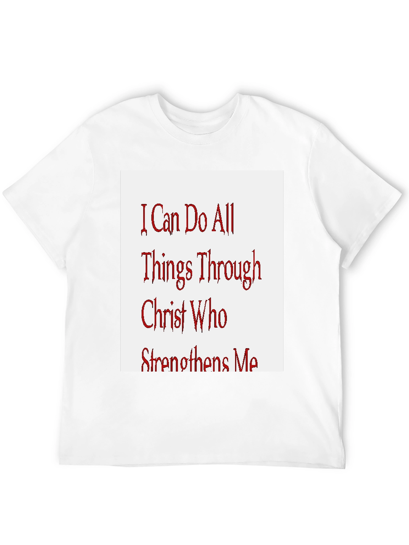 Inspirational Christian T-Shirt - All Things Through Christ