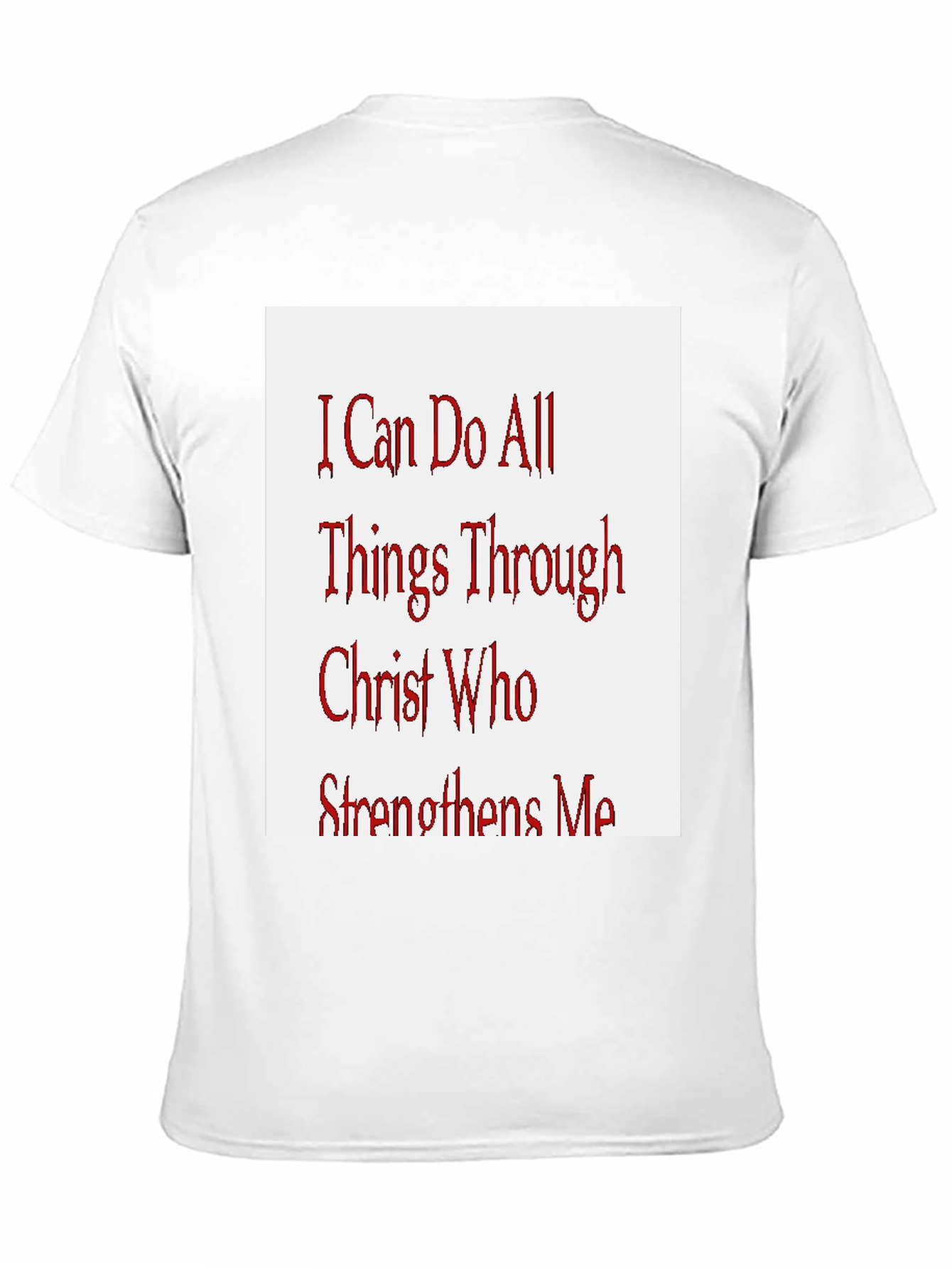 Inspirational Christian T-Shirt - All Things Through Christ
