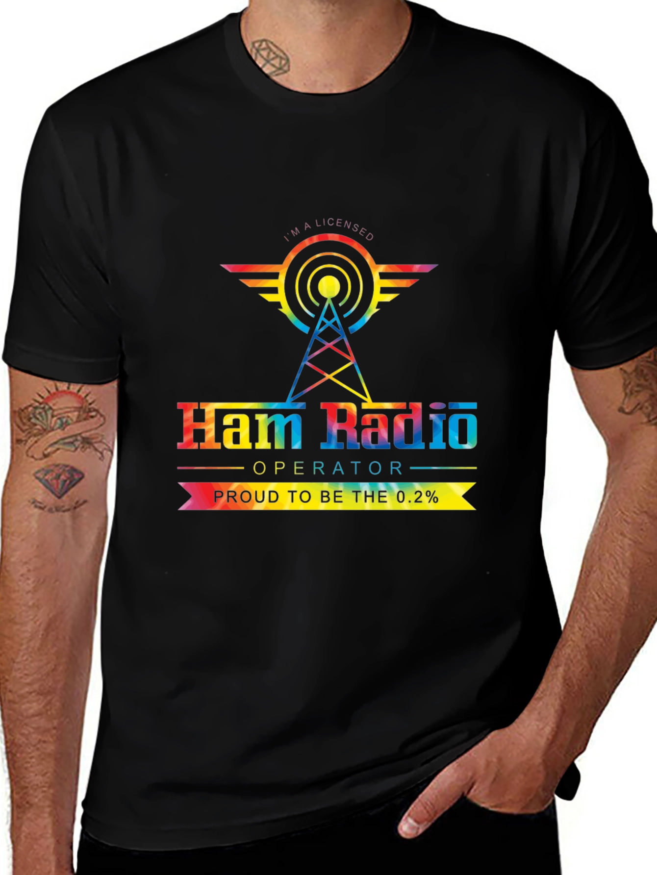 Ham Radio Operator T-Shirt - Proud 0.2%