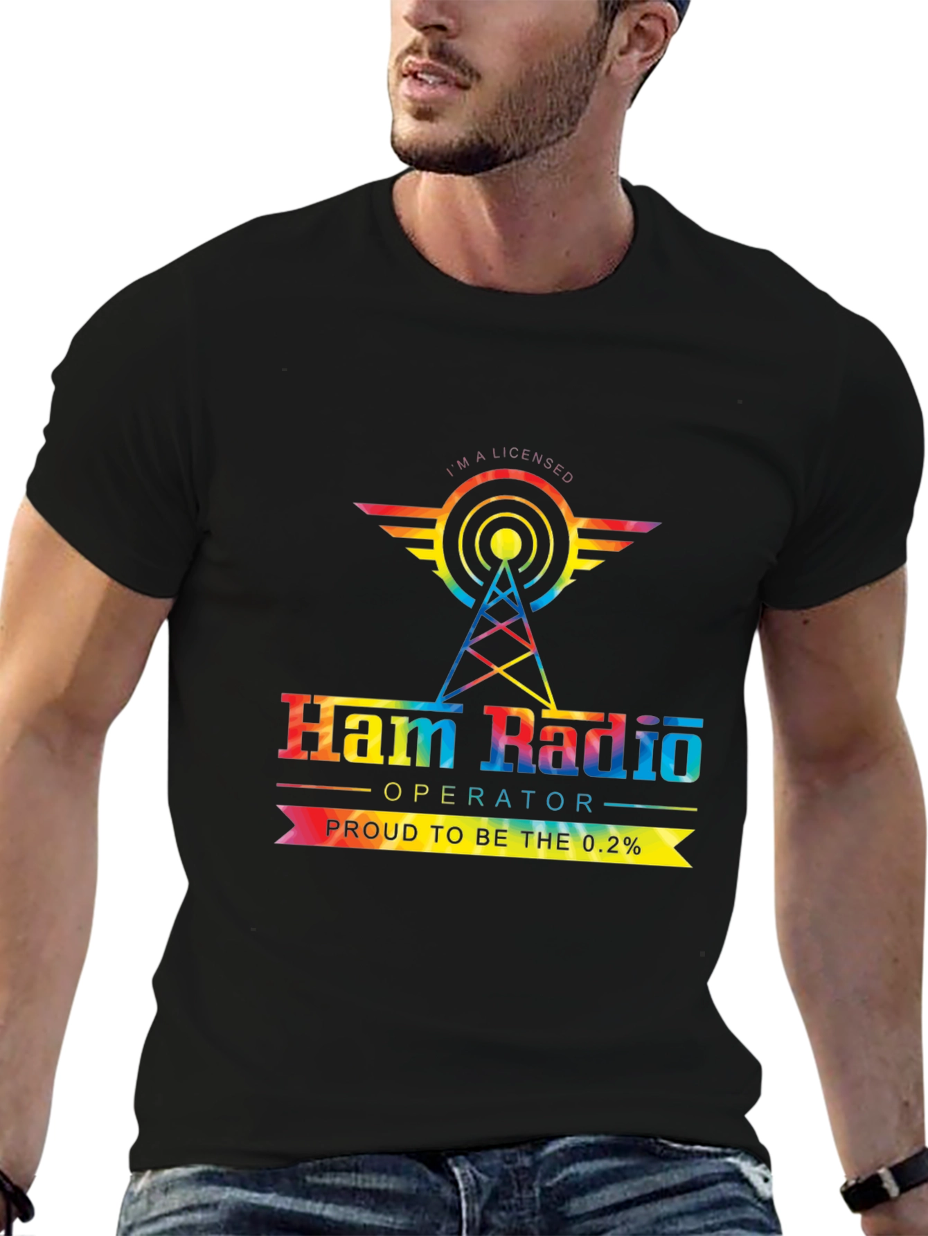 Ham Radio Operator T-Shirt - Proud 0.2%
