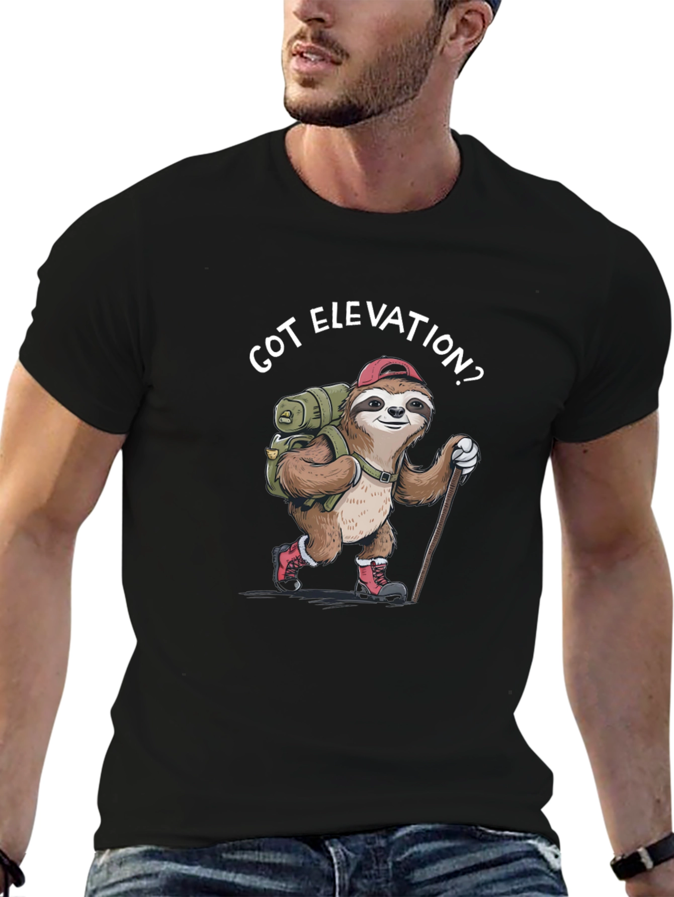 Got Elevation? Sloth Hiking T-Shirt