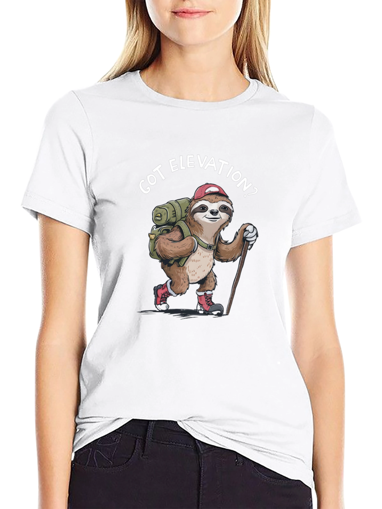 Got Elevation? Sloth Hiking T-Shirt