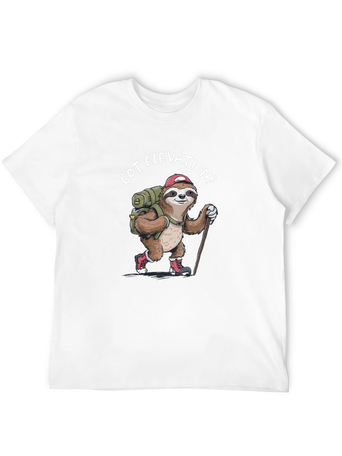Got Elevation? Sloth Hiking T-Shirt