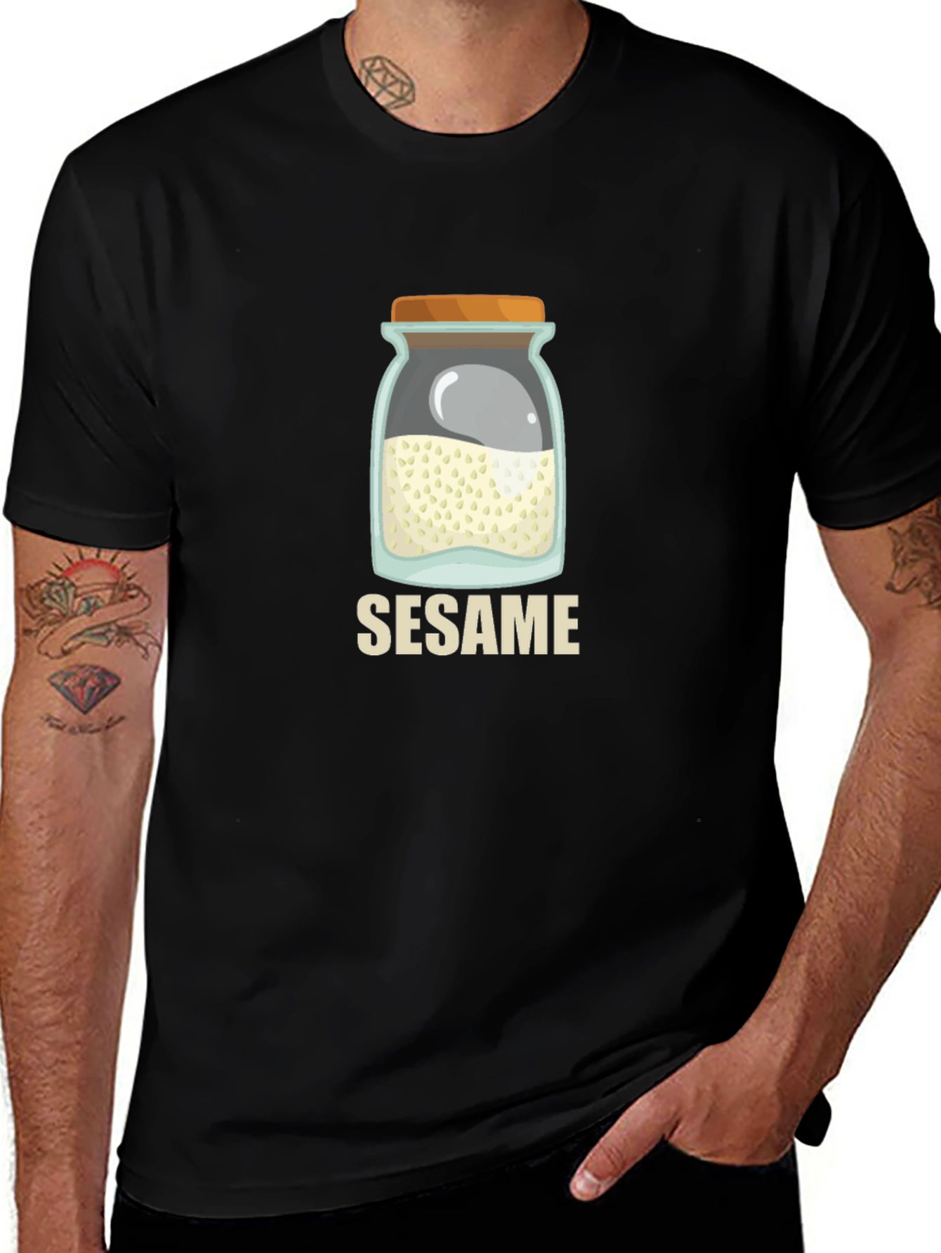 Sesame Seed Jar Graphic T-Shirt