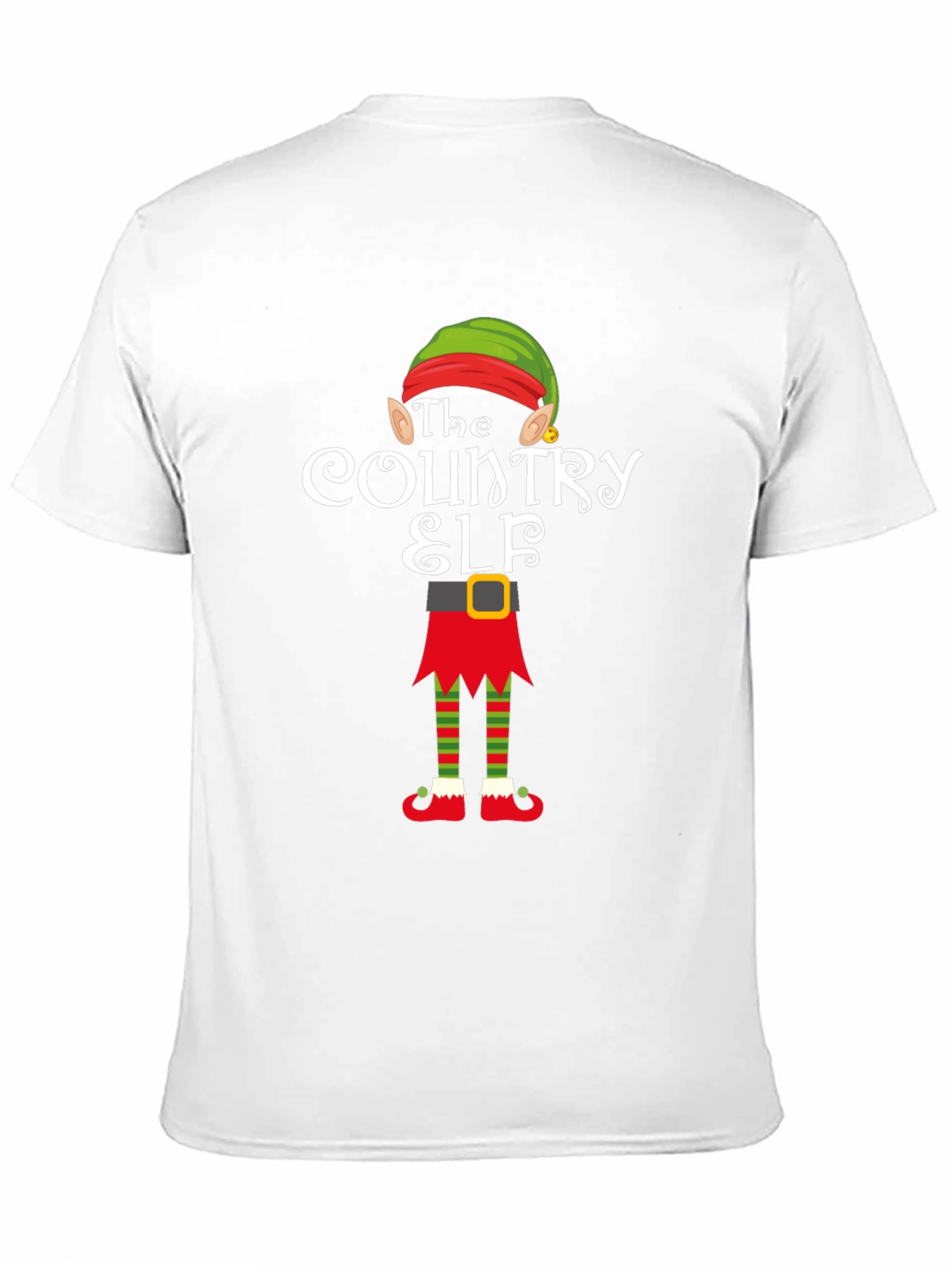 Country Elf Holiday Tee - Festive Christmas Apparel