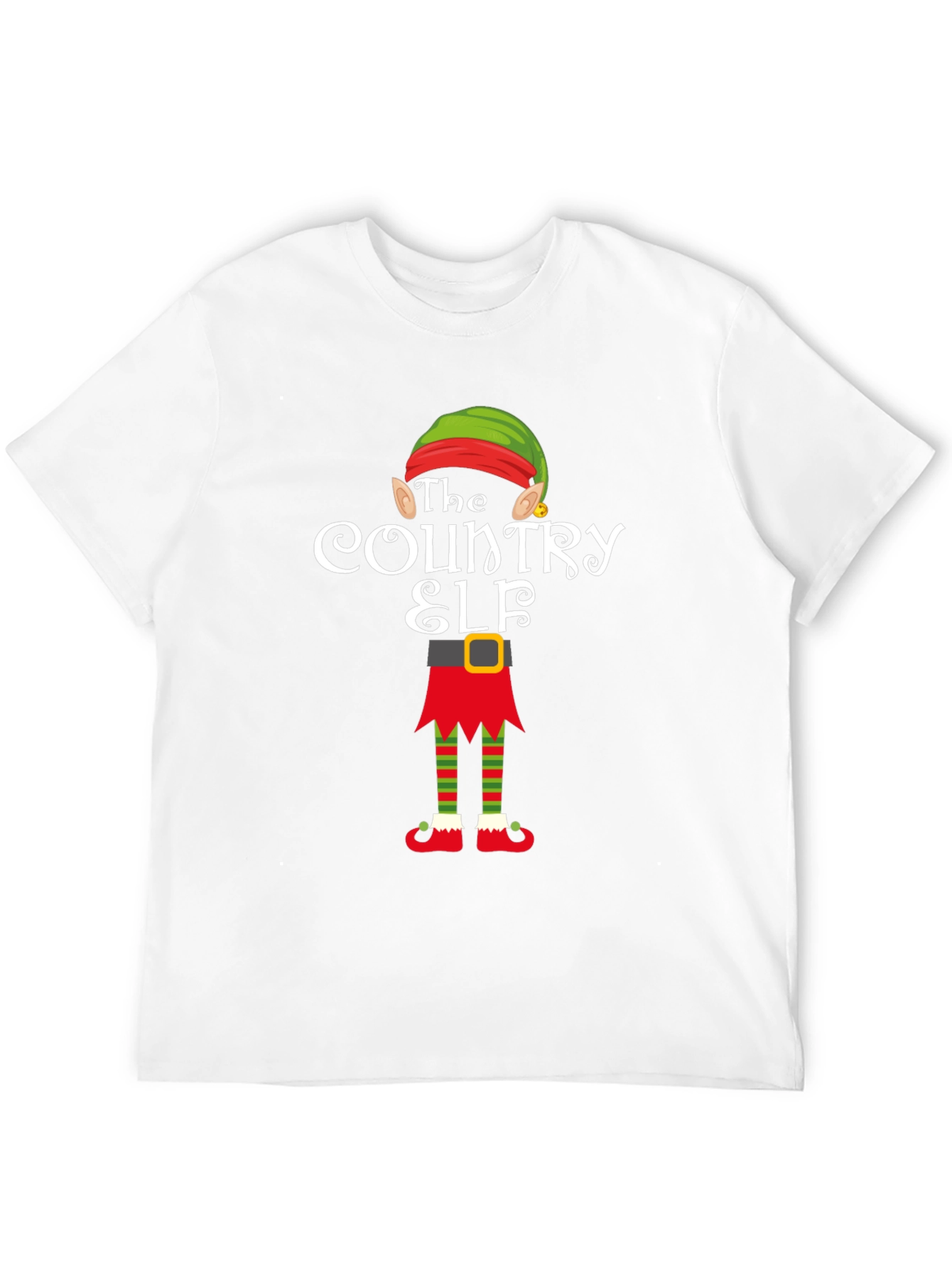 Country Elf Holiday Tee - Festive Christmas Apparel