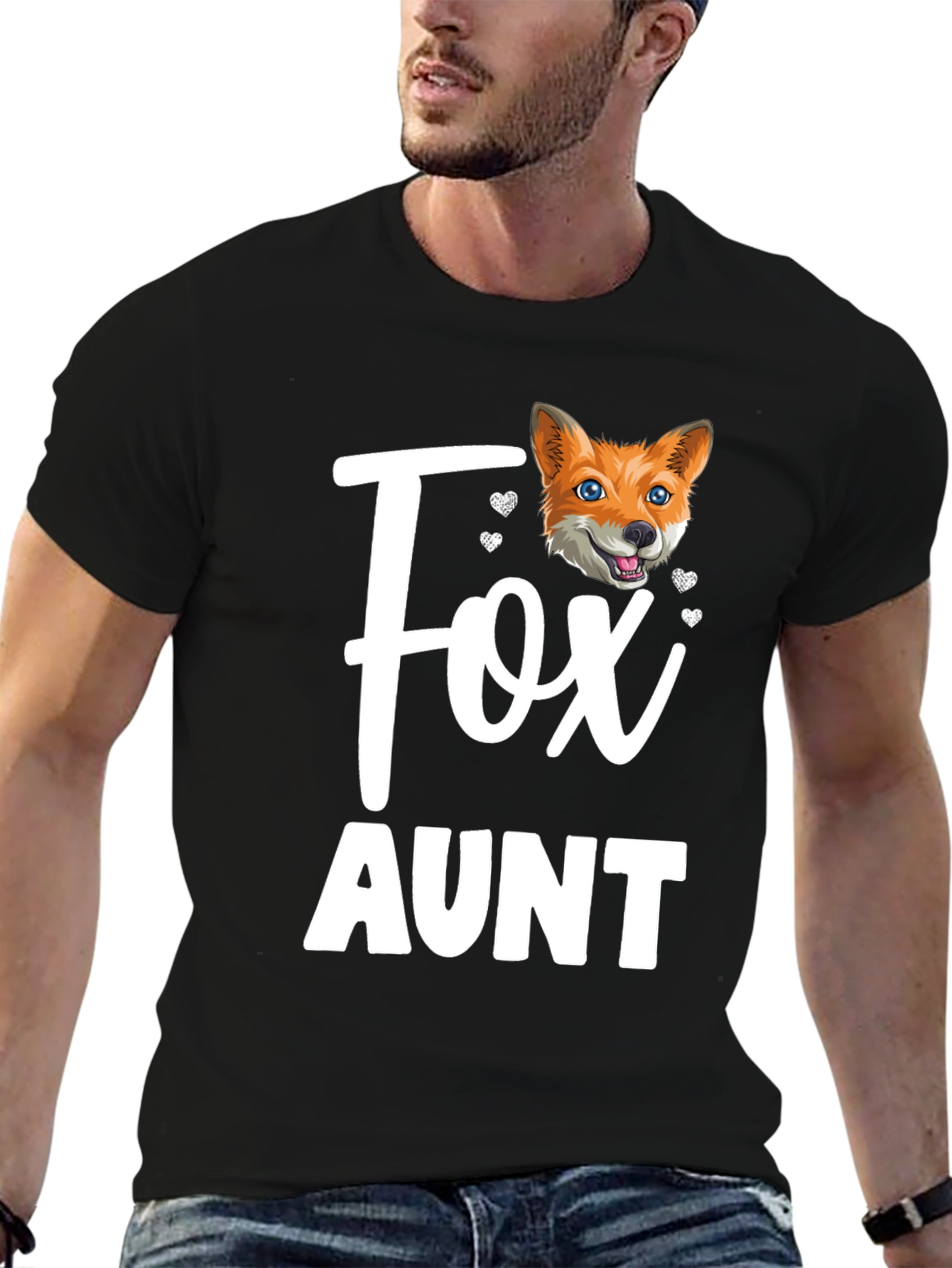 Fox Aunt T-Shirt - Cute Animal Lover Tee