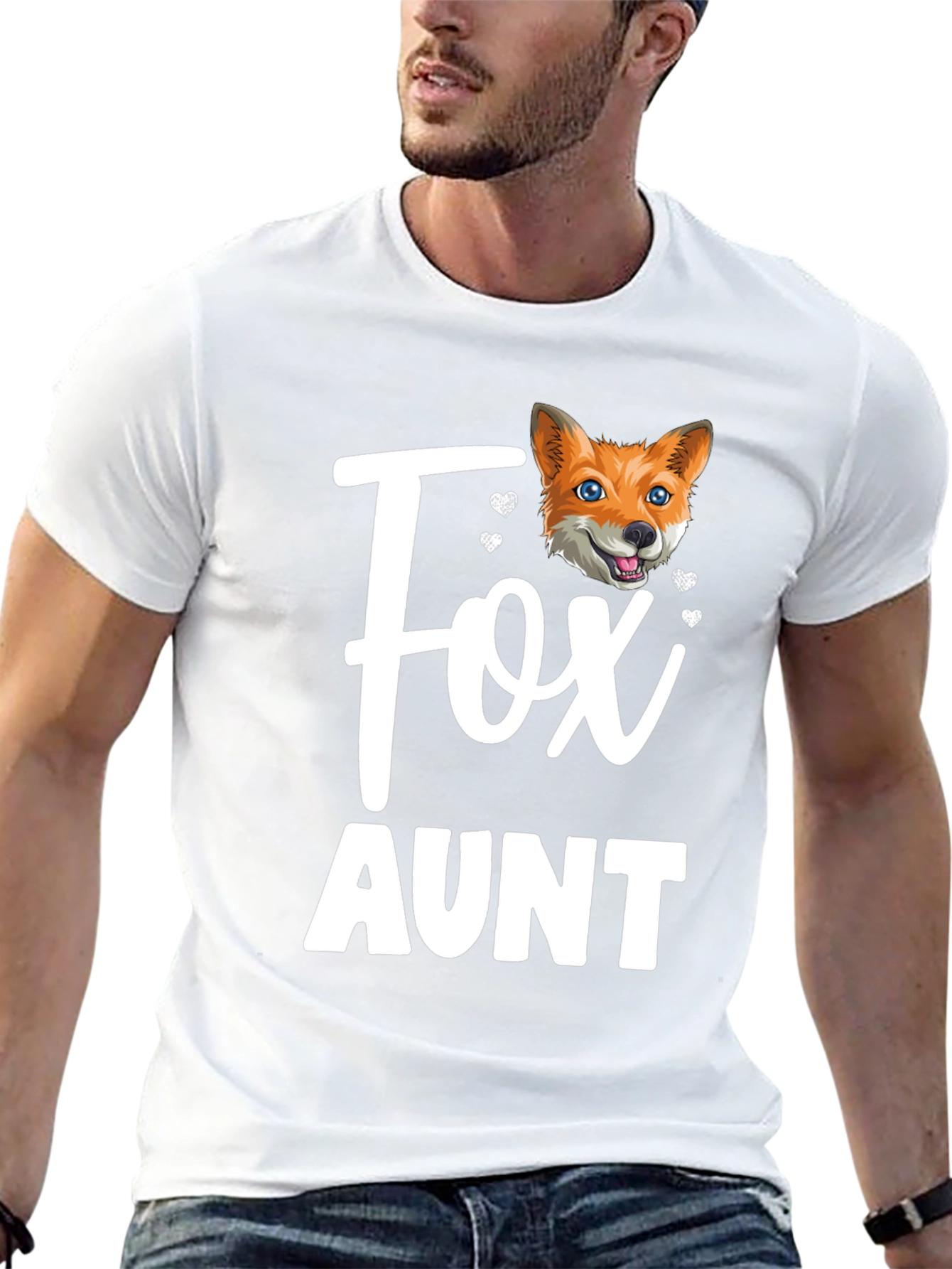 Fox Aunt T-Shirt - Cute Animal Lover Tee