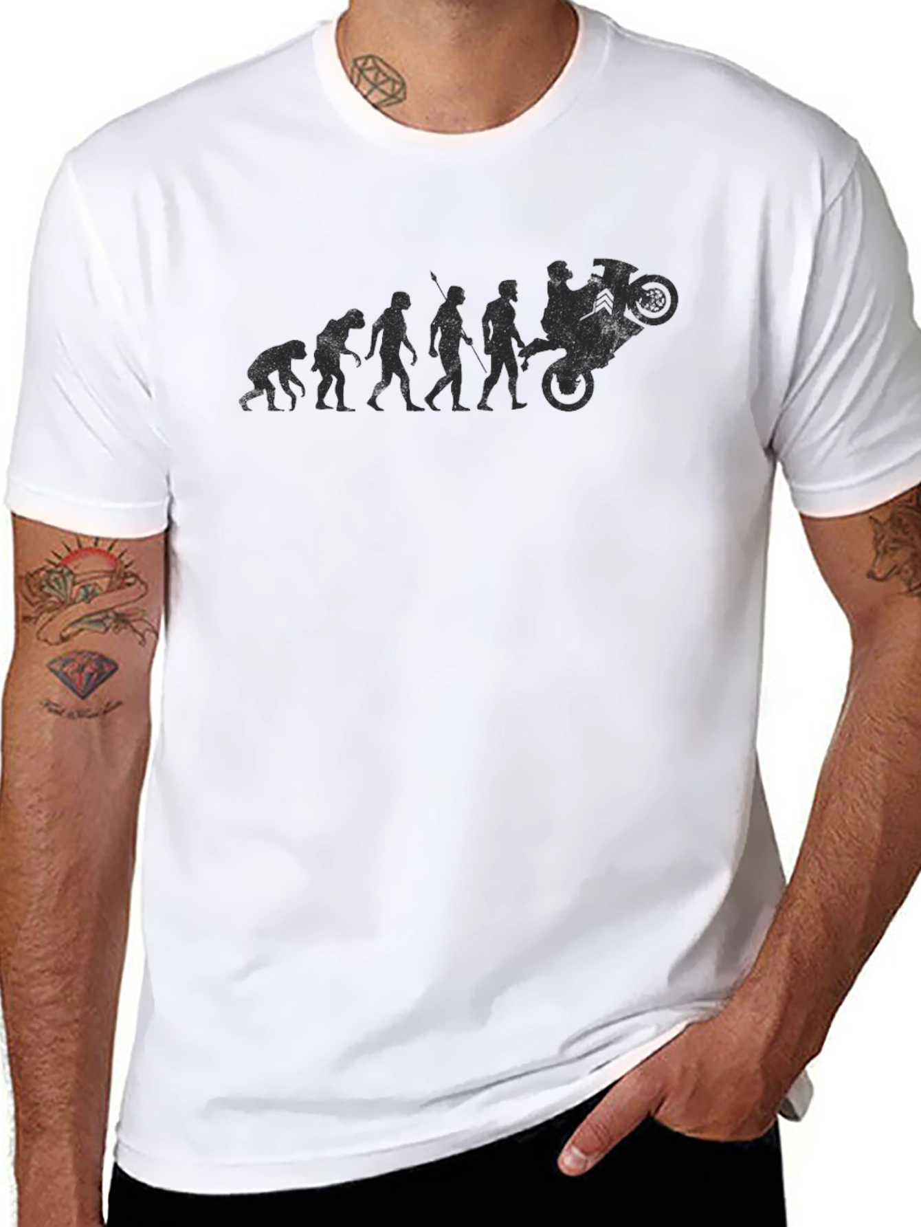 Evolution of Dirt Bike Rider T-Shirt