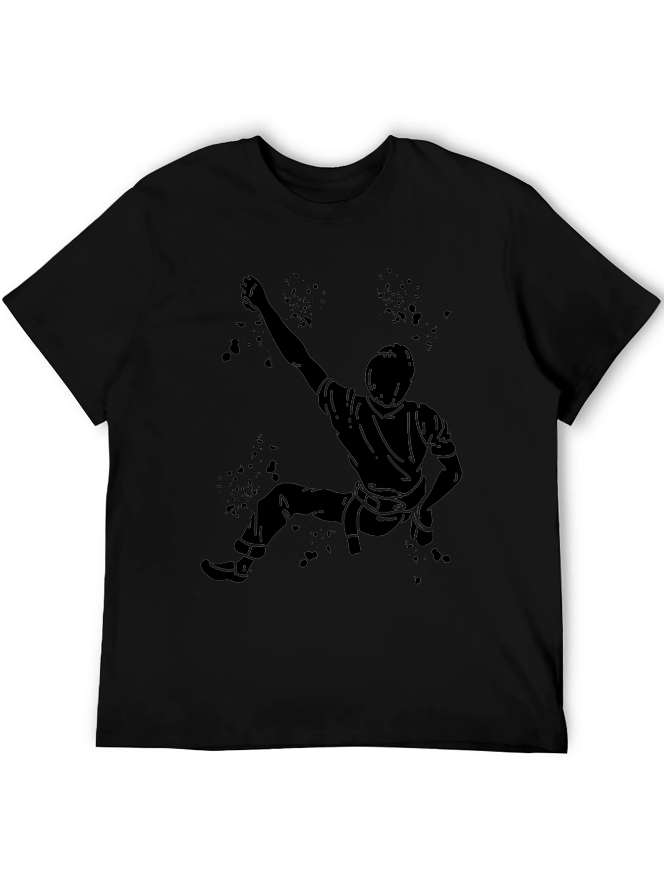 Climbing Silhouette T-Shirt - Black Graphic Tee