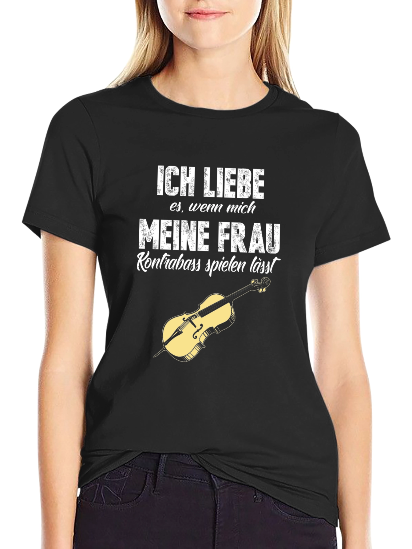 Ich Liebe Meine Frau Kontrabass T-Shirt