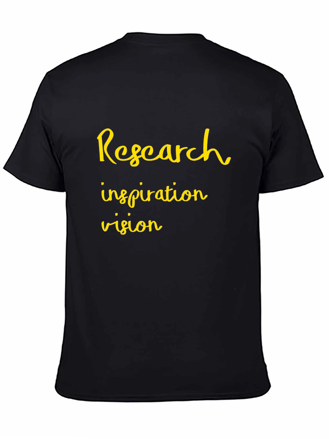 Research Inspiration Vision Black Graphic T-Shirt