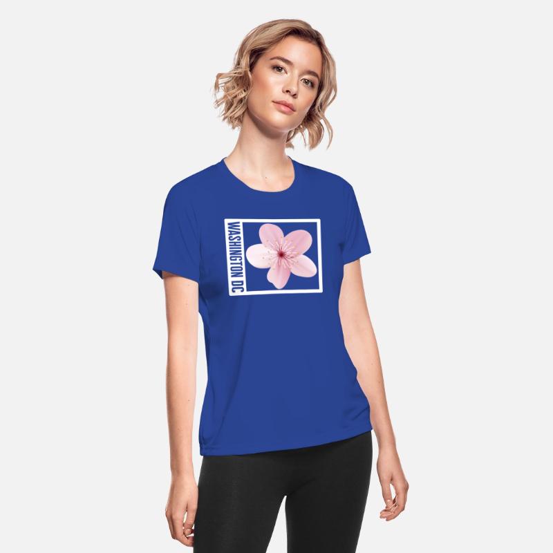 Washington DC Shirt, Cherry Blossom Floral Pop