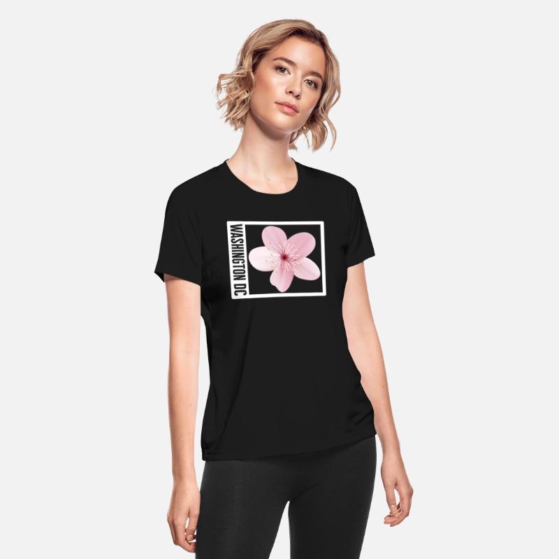 Washington DC Shirt, Cherry Blossom Floral Pop