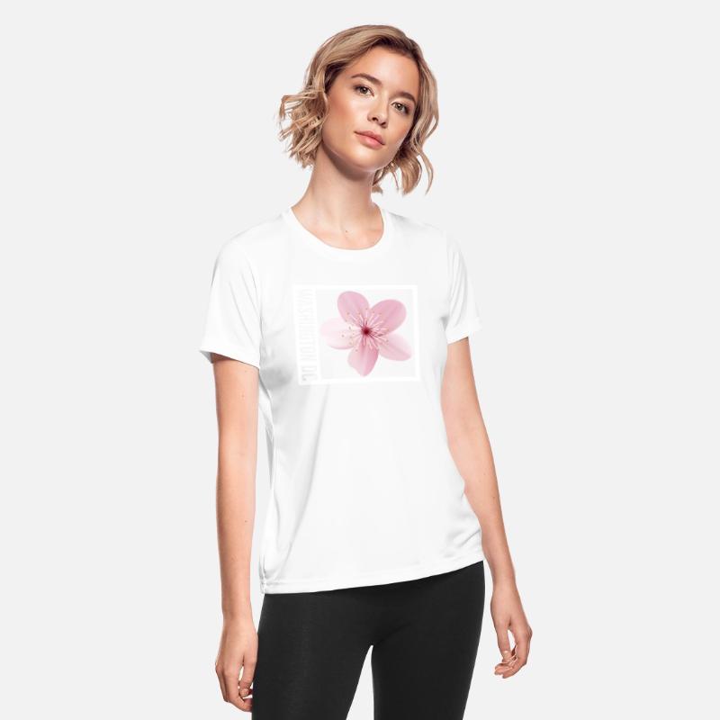 Washington DC Shirt, Cherry Blossom Floral Pop