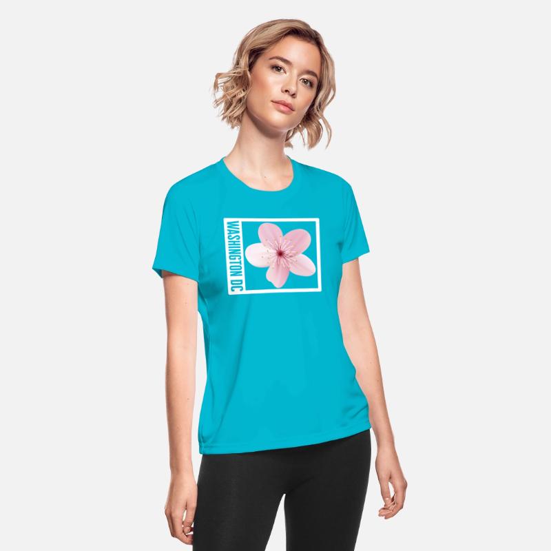 Washington DC Shirt, Cherry Blossom Floral Pop