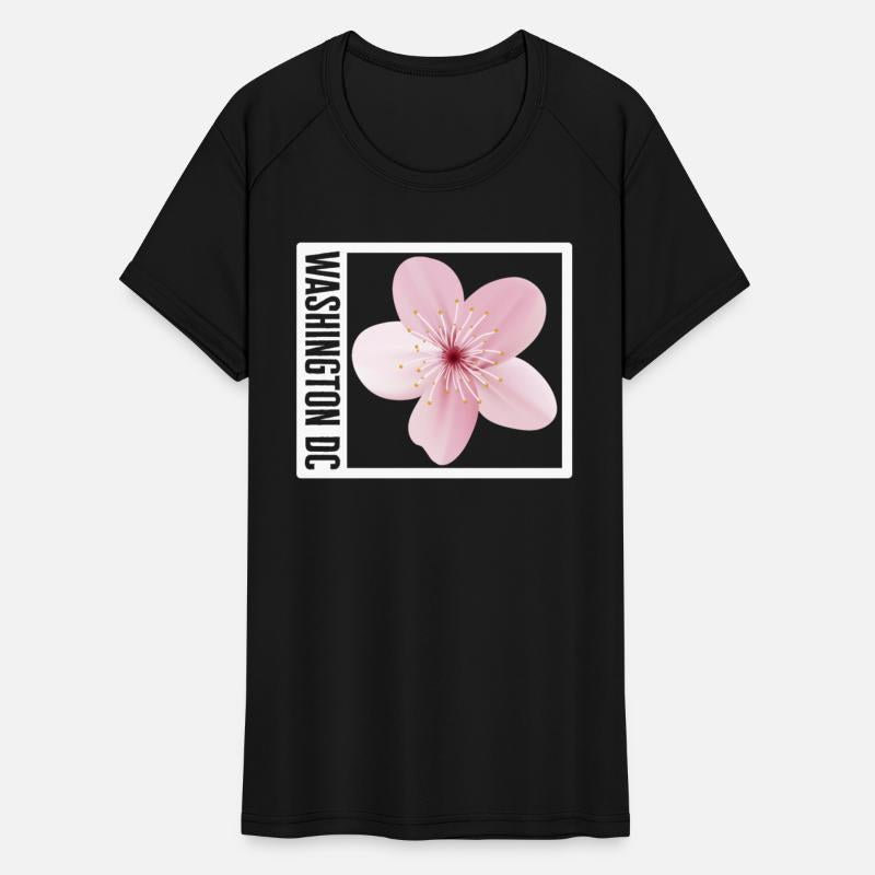 Washington DC Shirt, Cherry Blossom Floral Pop