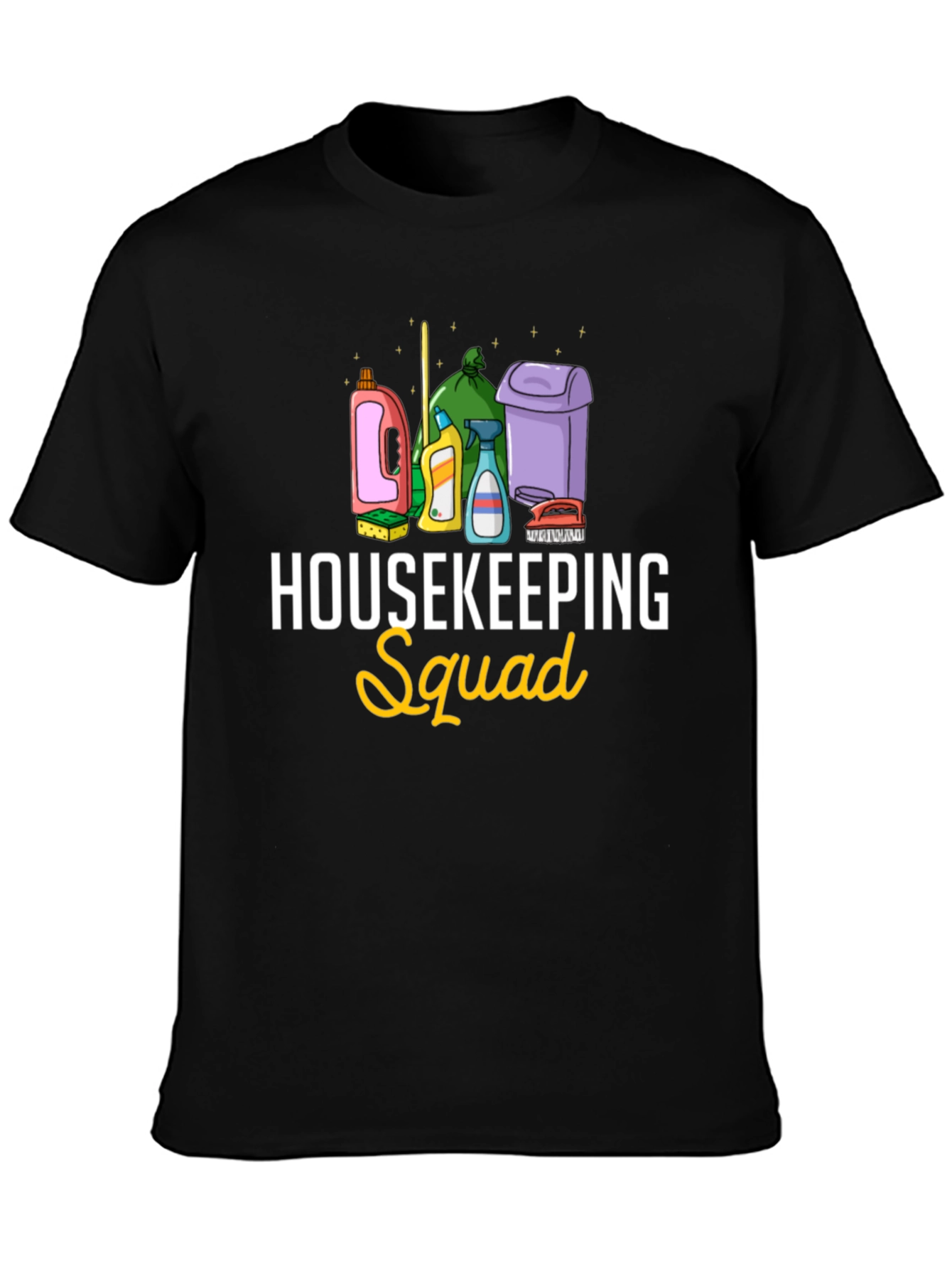 Housekeeping Squad Graphic Tee - Cleaning Crew Apparel