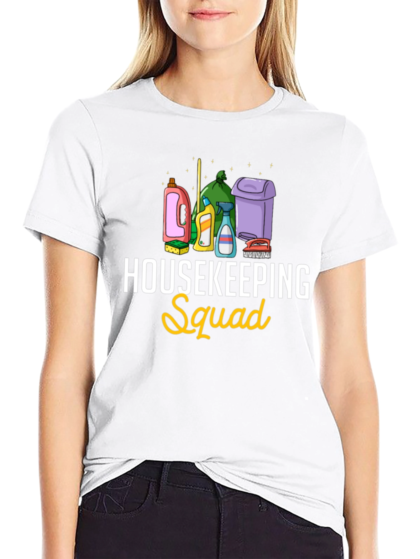 Housekeeping Squad Graphic Tee - Cleaning Crew Apparel
