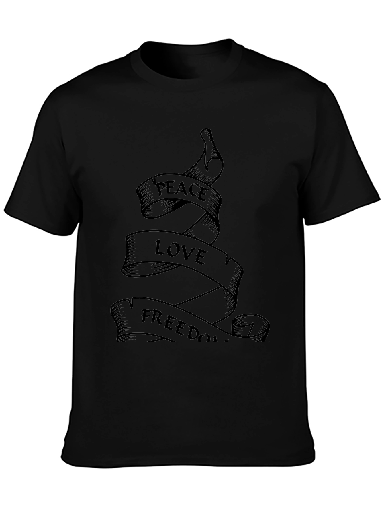 Peace Love Freedom Graphic T-Shirt
