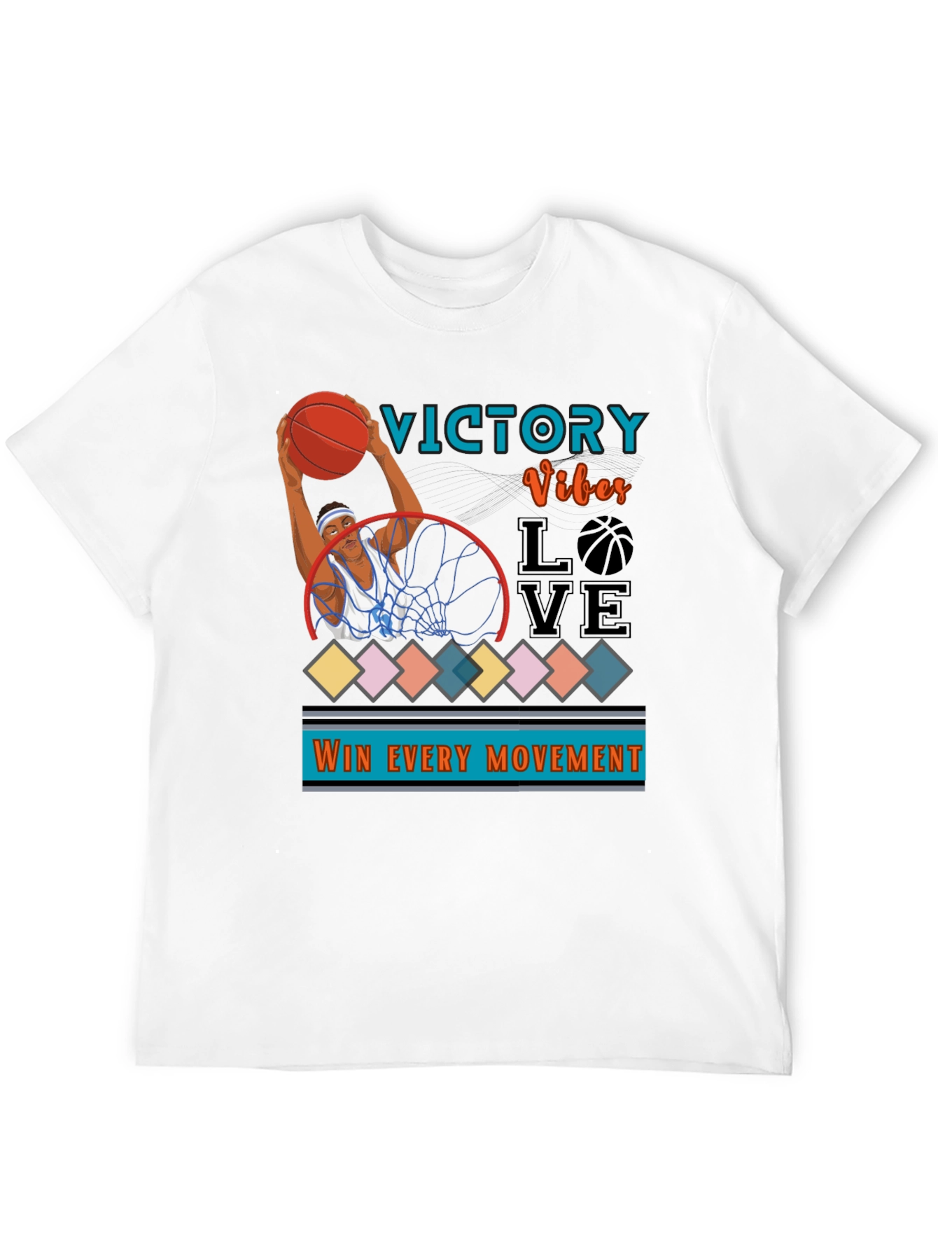 Victory Vibes Graphic Tee - Basketball T-Shirt