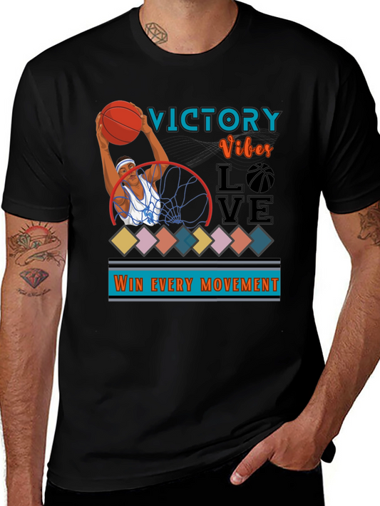 Victory Vibes Graphic Tee - Basketball T-Shirt