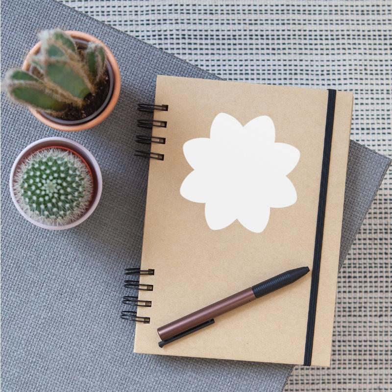 White Beautiful Flower Tribal Lines Tattoo Design