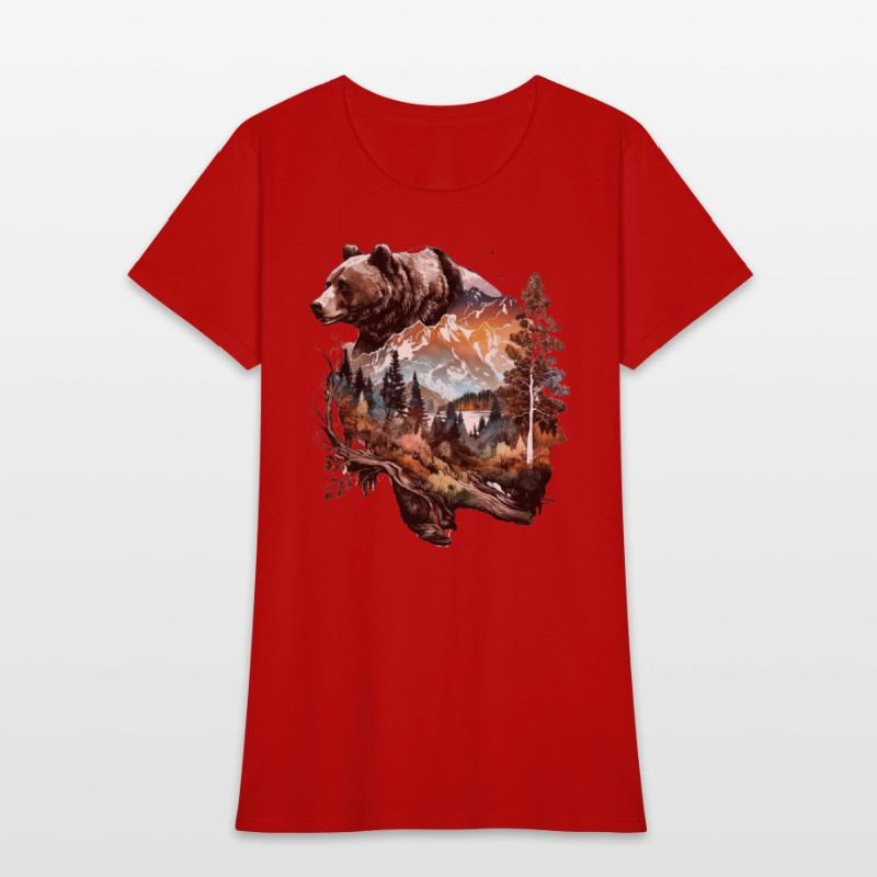 Wild Bear Watercolor Colorful Nature Outdoor 6