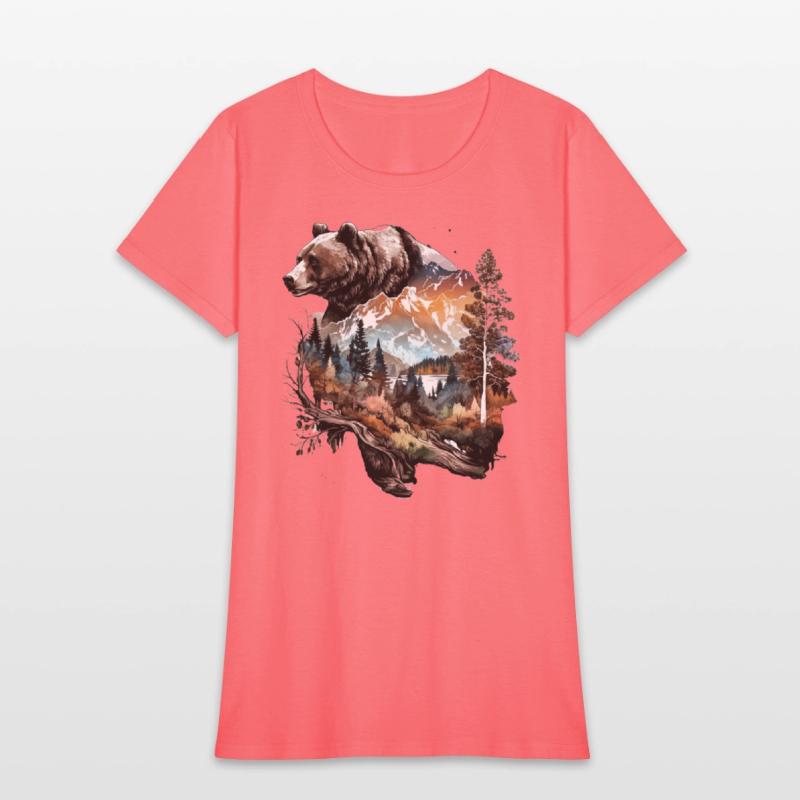 Wild Bear Watercolor Colorful Nature Outdoor 6