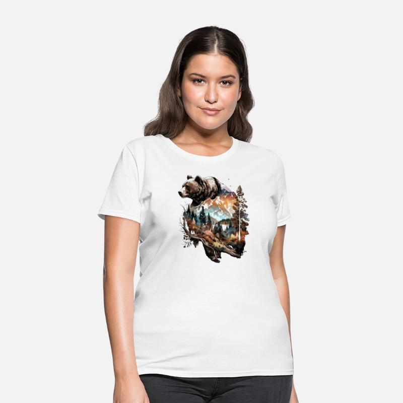 Wild Bear Watercolor Colorful Nature Outdoor 6