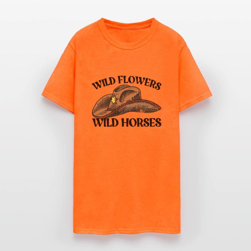 Wild Flowers Wild Horses Cowboy Hat Women's