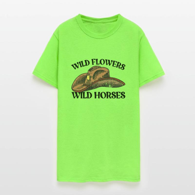 Wild Flowers Wild Horses Cowboy Hat Women's